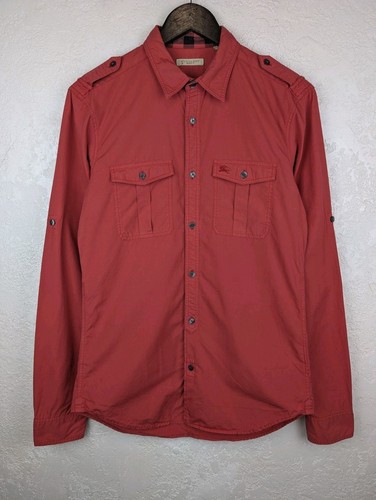 Burberry brit herren hemd rot - burberry,