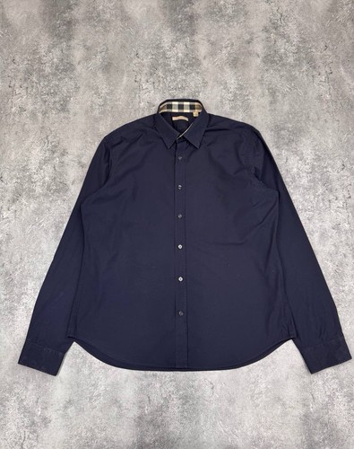 Burberry brit herren hemd navy - brit,